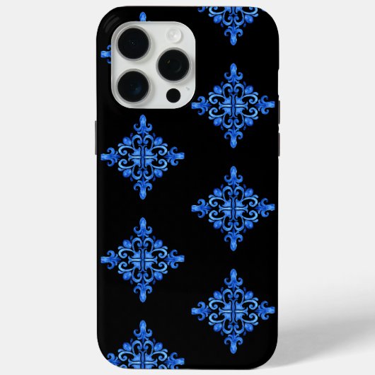 青エレガント水色ポルトガル母の日 Case-Mate iPhoneケース (裏面)