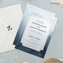 青エレガント水色結婚の