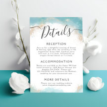 青エレガント水色金ゴールド結婚の詳細