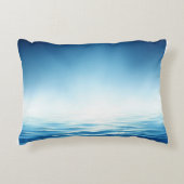青エレガント海用傾度枕 アクセントクッション (正面)