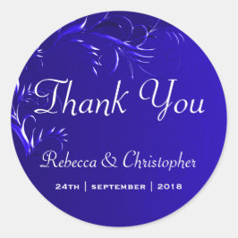 青エレガント王室のが結婚ありがとう ラウンドシール