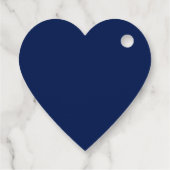 青エレガント王室の水色フローラ緑 フェイバータグ (裏面)