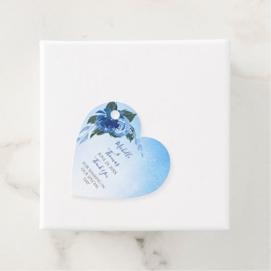 青エレガント王室の水色フローラ緑 フェイバータグ (インサイチュ)