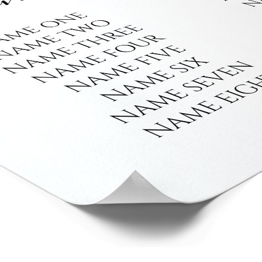 青エレガント王室の水色フローラ緑 ポスター (角)