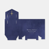 青エレガント王室の水色洗礼ボーイ フェイバーボックス (折り畳みなし)