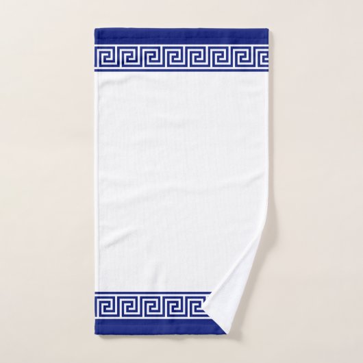 青エレガント王室の白バスタオオルセット バスタオルセット (ハンドタオル)