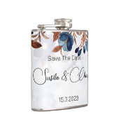 青エレガント王室の素朴モダン保存日。 フラスク (右)