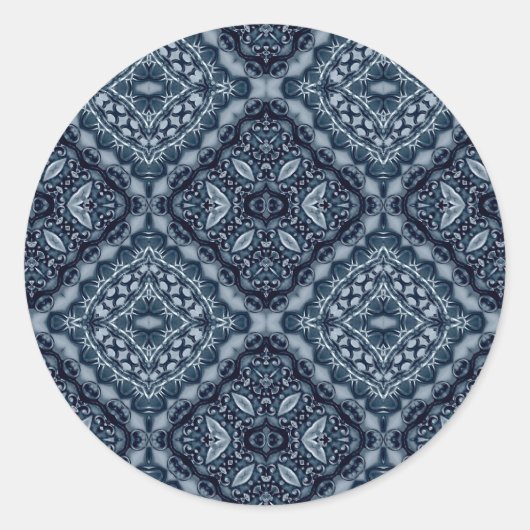 青エレガント瓦 ラウンドシール (正面)