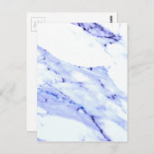 青エレガント白の大理石花崗岩 ポストカード (正面/裏面)
