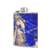 青エレガント白グレー花崗岩の大理石のパターン フラスク (左)