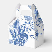 青エレガント白フローラのガ結婚ランド フェイバーボックス (裏面サイド)