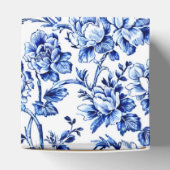 青エレガント白フローラトイル フェイバーボックス (上部)