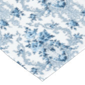 青エレガント白ロココフランスのフローラ テーブルクロス (アングル)