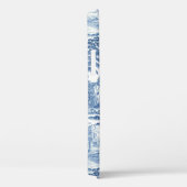 青エレガント白ヴィンテージフランスのトイル Case-Mate iPhoneケース (裏面 / 右)