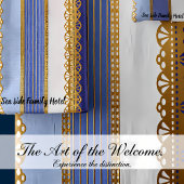 青エレガント白金ゴールドストライプ バスタオルセット