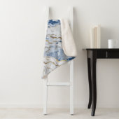 青エレガント白金ゴールド大理石花崗岩パターン シェルパブランケット (インサイチュ)