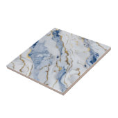 青エレガント白金ゴールド大理石花崗岩パターン タイル (側面)