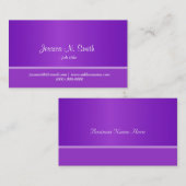 青エレガント紫の名刺。 名刺 (正面/裏面)
