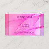 青エレガント紫ピンクのテンプレートモダントレンディー 名刺 (裏面)