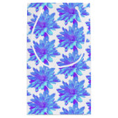 青エレガント紫フローラ スモールペーパーバッグ (裏面)