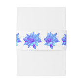 青エレガント紫フローラ 招待状ベリーバンド (裏面例)