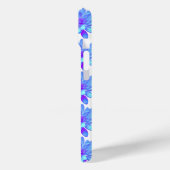 青エレガント紫フローラ Case-Mate iPhoneケース (裏面 / 左)