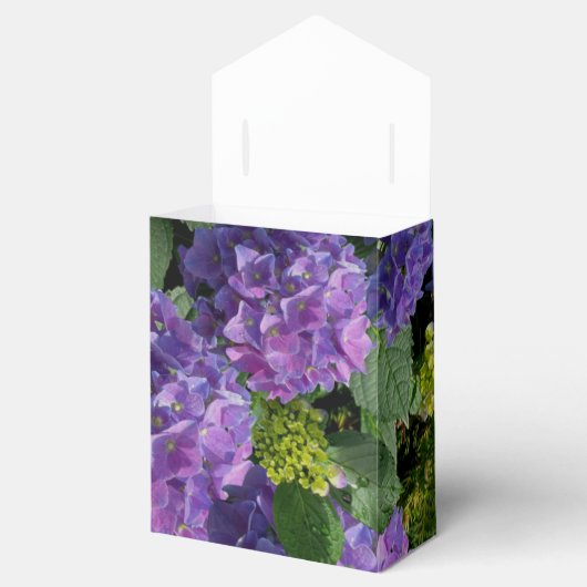 青エレガント紫マゼンタグリーンフローラアジサイ フェイバーボックス (オープン)
