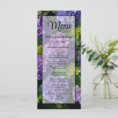 青エレガント紫マゼンタグリーンフローラアジサイ メニュー (スタンド正面)