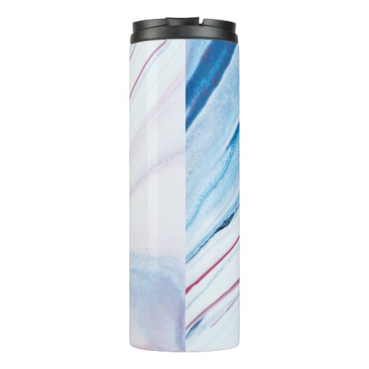 青エレガント紫大フェイク理パーソナライズされた石 タンブラー (裏面)