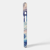 青エレガント紫抽象芸術電話ケース✨ Case-Mate iPhoneケース (裏面 / 左)