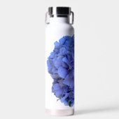 青エレガント紫斑フローラ ウォーターボトル (正面)