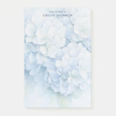 青エレガント紫陽花ウォーター色フローラ名 ポストイット (正面)