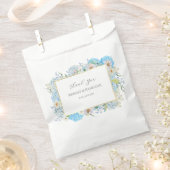 青エレガント紫陽花 フェイバーバッグ (クリップ留めされた状態)