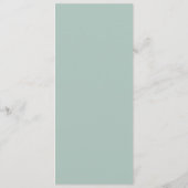 青エレガント紫陽花 |白結婚のディナーメニュー メニュー (裏面)