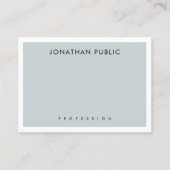 青エレガント緑のミニマルテンプレートモダン 名刺 (正面)