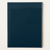 青エレガント緑の水彩エステティシャン プランナー手帳 (裏面)