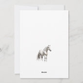 青エレガント色のクリスマス白馬馬馬馬競馬場 シーズンカード (裏面)