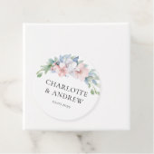 青エレガント色のピンクの結婚花 フェイバータグ (インサイチュ)