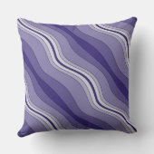 青エレガント色の線パターン クッション (裏面)