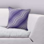 青エレガント色の線パターン クッション