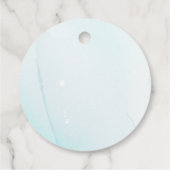 青エレガント花カスタマイズ卒業 フェイバータグ (裏面)