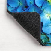 青エレガント花フローラアジサイ マウスパッド (コーナー)