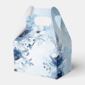 青エレガント花ボーイベビーシャワー フェイバーボックス (裏面サイド)