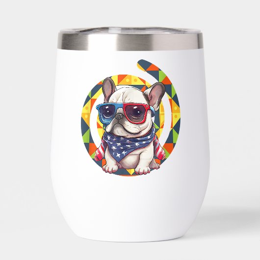 青エレガント花柄セラミック (背面)