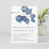 青エレガント葉キンセアニェラ 招待状 (スタンド正面)