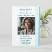 青エレガント葬追悼式 招待状 (スタンド正面)