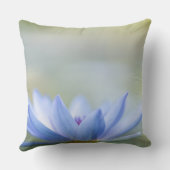 青エレガント蓮 クッション (裏面)