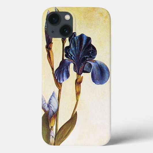 青エレガント虹彩花アイボリーフローラ Case-Mate iPhoneケース (裏面)