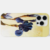 青エレガント虹彩花アイボリーフローラ Case-Mate iPhoneケース (裏面 (横))