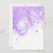 青エレガント蝶ベビーシャワーサンキューカード サンキューカード (裏面)